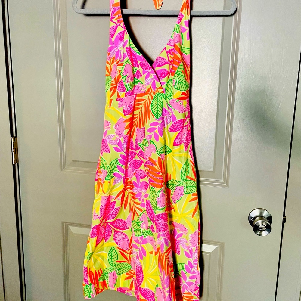 Lily Pulitzer Print Halter Dress